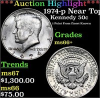 ***Auction Highlight*** 1974-p Kennedy Half Dollar