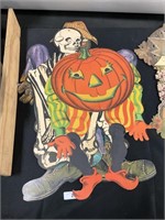 Vintage Halloween Die-Cut Decorations.