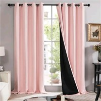 Total Blackout Doubled Curtains, 84 Inches Long, S