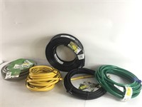 4 garden hoses and coiled edge

Untested