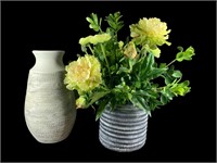 A Ceramic Vase and Faux Floral