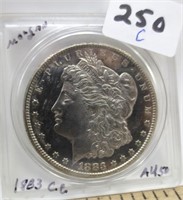 1883-CC Morgan silver dollar