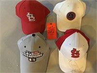 4-St Louis Cardinals baseball hats
