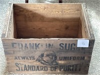 Franklin sugar advertising box
