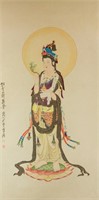 Zhang Daqian 1899-1983 Watercolour on Paper Roll