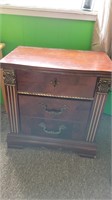 Side table with drawers.