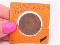 1786 Colonial RARE US Coin Connecticut Drapes Bust