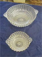 Beautiful pattern glass chip & dip