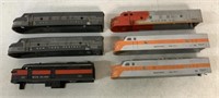 lot of 6 Lionel Train Engines top Body Shells