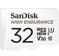SANDISK 32GB HIGH ENDURANCE MICROSDHC CARD W/
