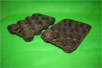 Pair of Cast Iron Muffin Pans