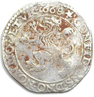 1668 Lion Daaldar VF+ Netherlands