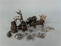 Assortment of Sterling Silver Animal Figurines