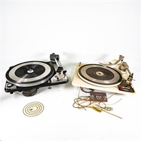 (2) Turntable Phonographs Garrard and Dual 1019