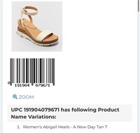 WOMENS SANDALS SIZE 7 (OPEN BOX, NEW)