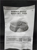 Summer waves quick set pool 12'x30"