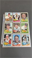144pc 1965 Topps Baseball Cards w/ HOFs