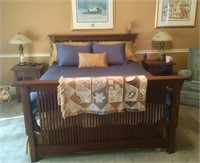 Exceptional Mission Oak Bed