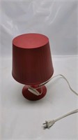 Red plastic lamp