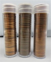 (3) Rolls of Lincoln Cents. Dates Include: