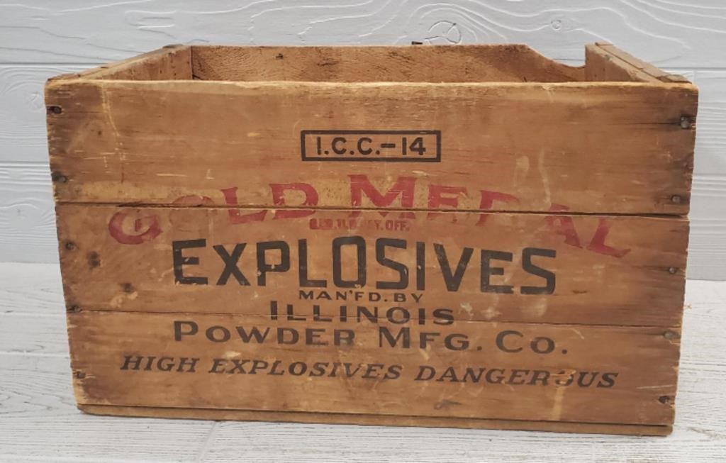 Explosives Wooden Box
