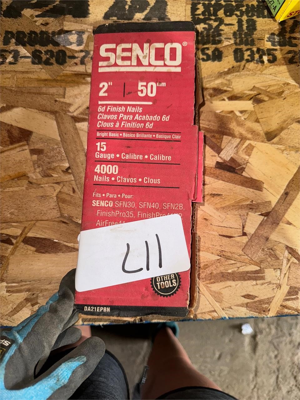 Senco 2” finish nails full box