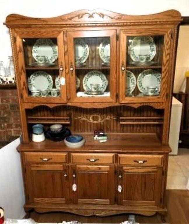 Oak Kitchen Display Cabinet