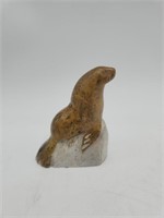Sea Lion Caves Soap Stone Sculpture, Hand Carved