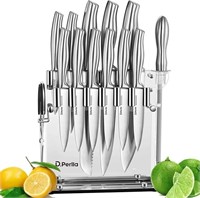 D.Perlla Knife Set, 14-Piece Kitchen Knife Set