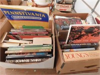 books (2 boxes), various subjects