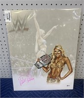 KELLY KELLY SIGNED 16X20 COA STICKER FROM BECKETT