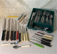 Silverware Set, Assorted Kitchen Knives, Cutlery
