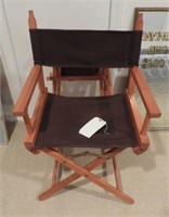 Lot #563 - Pair of folding directors style chairs