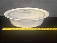 Large French White Corningware 4 Qt. Casserole