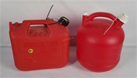 Two 2-1/2 Gallon Gas Containers