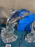 Princess House 24% Lead Crystal Dolphin Figurine