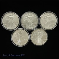 2005-2009 American Silver Eagle $1 (5)