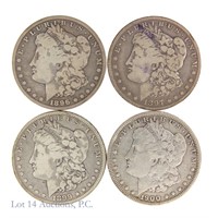 1896-O to 1900-O Silver Morgan Dollars (4)