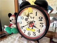 Large 12" Mickey alarm clock