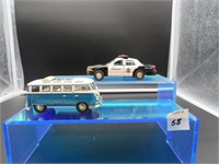 Police Car, & VW Van