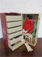 Large Barbie Doll Case Packed with Items