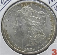 1902-S UNC Morgan Silver Dollar. Nice.
