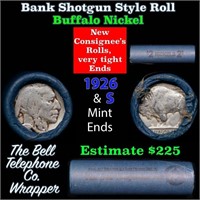 Buffalo Nickel Shotgun Roll in Old Bank Style 'Bel