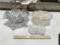 3 Crystal Bowls