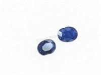 4.53 ct. Oval Mixed Cuts Blue Sapphires, $1,400