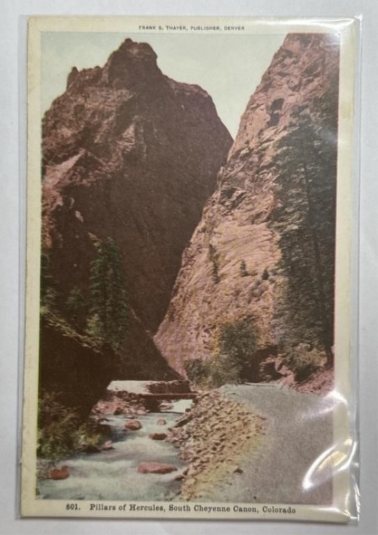 Pillars of Hercules Colorado Antique Postard PPC!