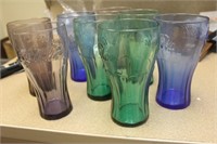 Lot of 8 Coca Cola Glass Tumblers