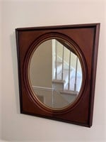 Vintage wooden mirror 21x25