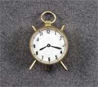 Vintage 14K Gold Alarm Clock Charm