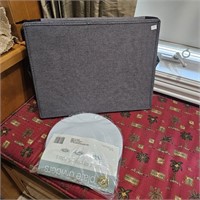 NIB Plate Dividers & Platter Packing Canvas Bin